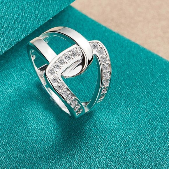 925 Sterling Silver Ring Luxury Engagement Rings - Picture 4 of 6